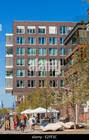 Allemagne Hambourg HafenCity qui développe le projet le plus important de l'urbanisme européen avec la réhabilitation de 155 Banque D'Images