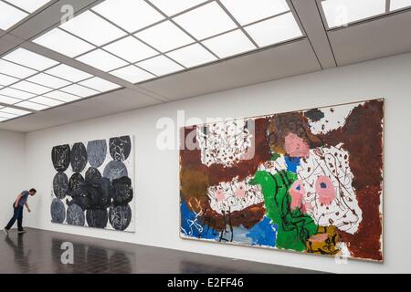 Allemagne, Hambourg, Kunthalle, musée des arts, des peintures par Georg Baselitz Banque D'Images