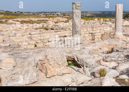 Chypre, Limassol district, Episkopi, site archéologique de l'ancienne ville gréco-romaine de Kourion Banque D'Images
