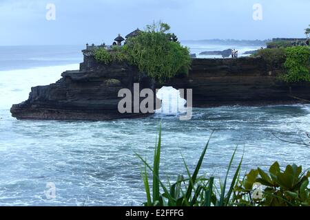 L'INDONÉSIE, Bali, Pura Tanah Lot Temple Banque D'Images