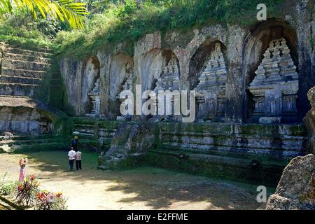 L'INDONÉSIE, Bali, Ubud, près de Tampaksiring, Temple de Gunung Kawi Banque D'Images