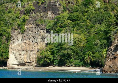 Antilles Caraïbes, des îles du Vent, Sainte-Lucie, île du Nord, District de Castries, anse Pilori Banque D'Images