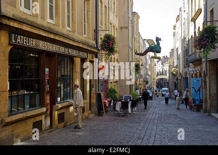 France Moselle Metz Taison street Banque D'Images