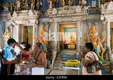 Singapour Little India Sri Veeramakaliamman Temple dédié à Shiva Banque D'Images