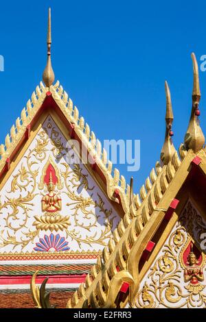 Thaïlande Bangkok Bang Rak temple bouddhiste district Wat Suan Plu Banque D'Images