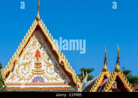 Thaïlande Bangkok Bang Rak temple bouddhiste district Wat Suan Plu Banque D'Images