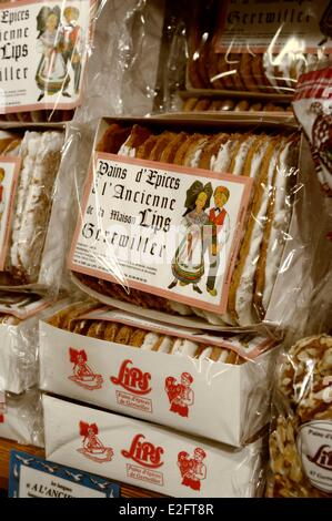 France Bas Rhin Gertwiller museum et Gingerbread (Pain d'epices) fabrique des lèvres la boutique Banque D'Images