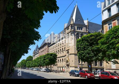 France Bas Rhin Strasbourg Quartier Neustadt datant de la période allemande le bureau de poste principal sur l'avenue de la Marseillaise Banque D'Images