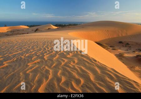 La province de Binh Thuan Vietnam dunes de sable rouge de Mui Ne Banque D'Images