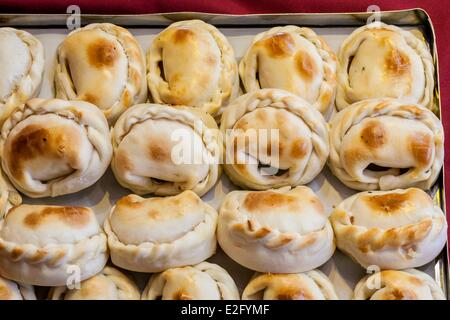 Argentine Buenos Aires quartier Almagro Puerto Rico café historique ouvert en 1887 empanadas (petits pâtisseries remplies de viande Banque D'Images