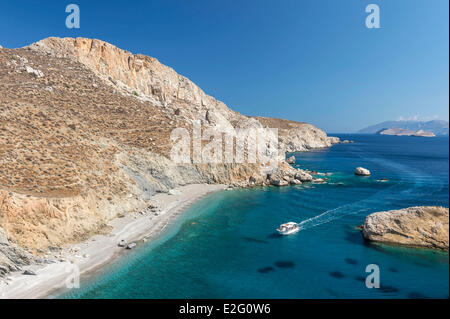 Grèce Îles Cyclades île de Folegandros Katergo beach Banque D'Images