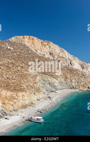 Grèce Îles Cyclades île de Folegandros Katergo beach Banque D'Images