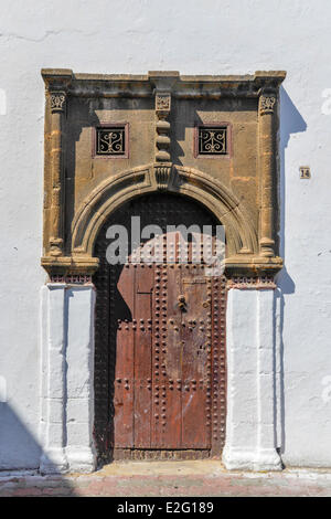 Quartier des Habous Casablanca Maroc construit par les architectes Auguste Cadet et Edmond Brion dés 1918 nouvelle Médina construite par les Banque D'Images