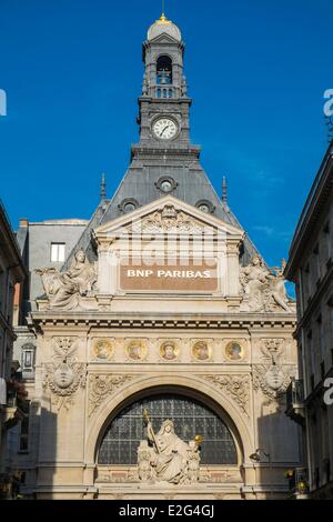 France Paris ancien quartier général de l'comptoir national d'Escompte de Paris (CNEP) rue Bergere société mère de la banque BNP Banque D'Images