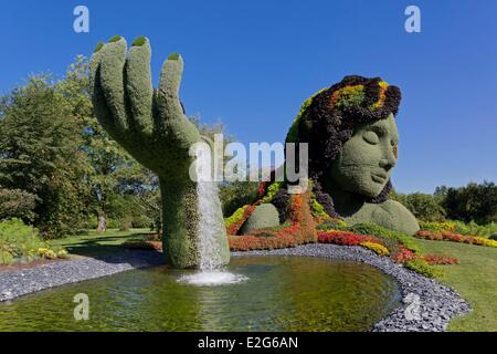 Canada Province du Québec le Jardin botanique de Montréal Les Mosaïcultures Terre Mère Banque D'Images