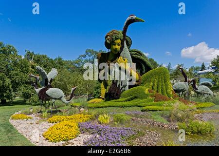 Canada Province du Québec le Jardin botanique de Montréal Les Mosaïcultures une histoire vraie Banque D'Images