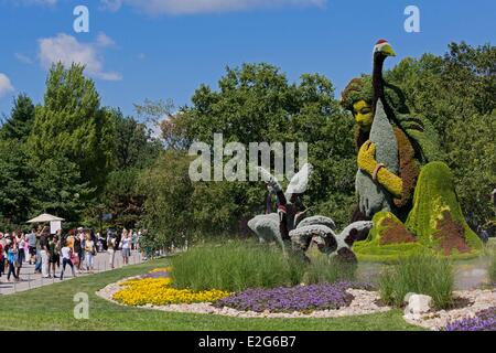 Canada Province du Québec le Jardin botanique de Montréal Les Mosaïcultures une histoire vraie Banque D'Images