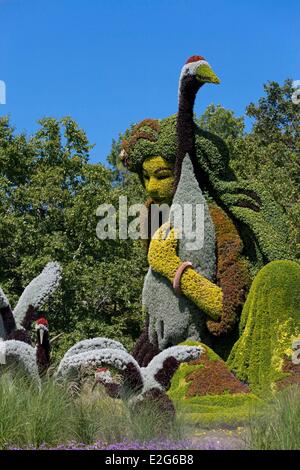 Canada Province du Québec le Jardin botanique de Montréal Les Mosaïcultures une histoire vraie Banque D'Images