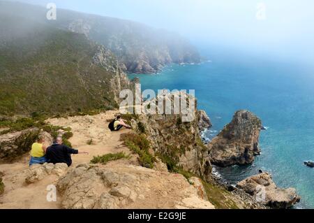 Portugal Région de Lisbonne Parc Naturel de Sintra-Cascais Sintra Cabo da Roca point le plus occidental de l'Europe Banque D'Images