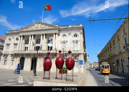 Portugal Lisbonne, l'Hôtel de ville de Lisbonne (Camara Municipal) à Prace do Municipio Banque D'Images