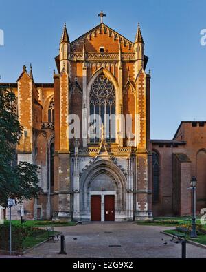 France Haute Garonne Toulouse Saint Etienne vue sur la cathédrale de la façade latérale de la cathédrale Banque D'Images