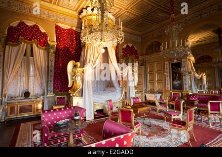 France Oise Compiegne Compiegne château chambre à coucher de l'Impératrice Banque D'Images