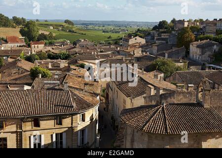 France Gironde Saint Emilion village médiéval classé au Patrimoine Mondial par l'UNESCO Banque D'Images
