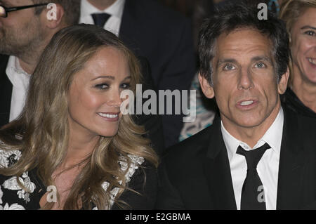 Taormina, Italie. 19 Juin, 2014. Ben Stiller et sa femme Christine Taylor assiste à la 60e Taormina Film Fest le 19 juin 2014 à Taormina, Italie. Credit : Manuel Romano/NurPhoto ZUMAPRESS.com/Alamy/Live News Banque D'Images