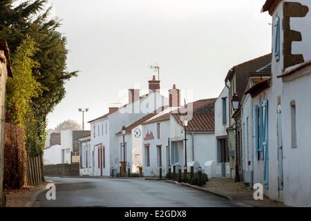 France Vendee Sallertaine rue de Verdun Banque D'Images