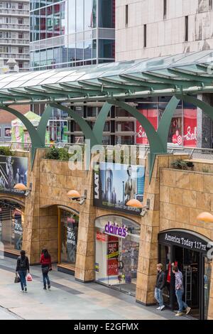 Pays-bas Hollande méridionale Rotterdam shopping Beurstrasse Beurstraverse conçu par P. De Bruijn et J.Jerde des années 1990 Banque D'Images