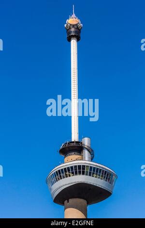 Pays-bas Hollande méridionale Rotterdam Euromast tour d'observation conçu par Hugh Maaskant et construit entre 1958 et 1960 de 185 mètres de haut tour la plus haute en pays ouvert au public Banque D'Images
