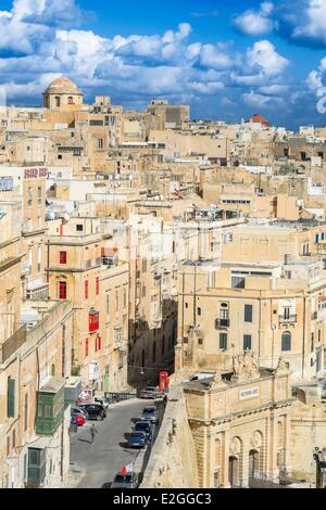 La Valletta Malte classés au Patrimoine Mondial par l'UNESCO Banque D'Images