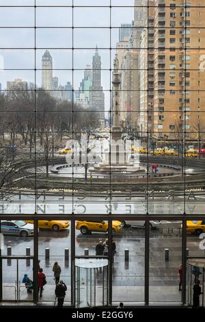 États-unis New York Manhattan Theatre district Colombus Circle vu shopping mall Time Warner Center Banque D'Images