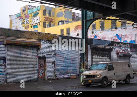 États-unis New York Long Island City Queens district 5 ou 5 Pointz Aerosol Pointz Art Centre est considéré comme la Mecque du Graffiti premiere mondiale Banque D'Images