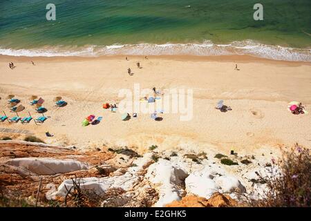 La plage de Falesia Albufeira Portugal Algarve (Praia da Falesia) Banque D'Images