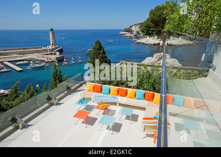 France Bouches du Rhône Cassis Villa Medusa Banque D'Images