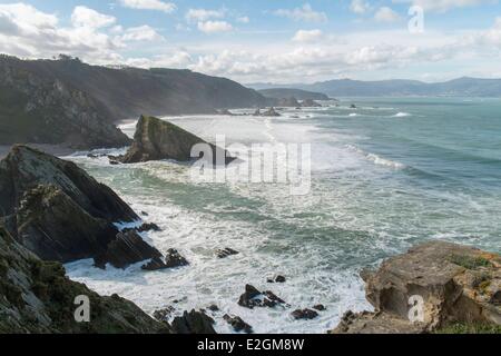 Espagne Galice côte cantabrique Punta de l'Estaca de Bares Ortigueira Banque D'Images