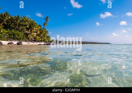 Îles Cook Aitutaki Island Pacific Resort étiqueté Smal Luxury Hotel of World Banque D'Images