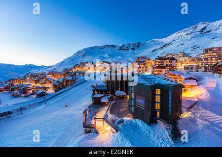 France Savoie Vanoise Massif Vallée des Belleville Les Trois Vallees (Les Trois Vallées) Domaine de ski Val Thorens Banque D'Images