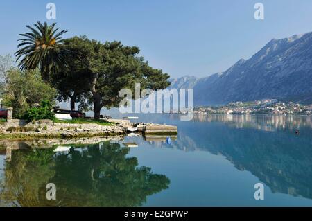 Côte Adriatique du Monténégro Kotor bay vieille ville de Kotor, classée au Patrimoine Mondial de l'UNESCO Banque D'Images