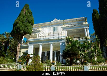 L'île Ionienne Grèce l'île de Corfou Achilleion palace de l'Impératrice Elisabeth d'Autriche le savez bien que Sissi Banque D'Images