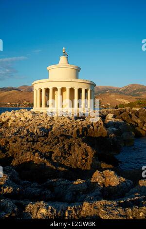 L'île Ionienne Grèce Argostoli Céphalonie phare de Bonaventure Theodoron St. Banque D'Images