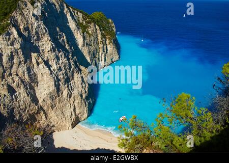 L'île de Zante Grèce mer plage Shipwreck island Banque D'Images