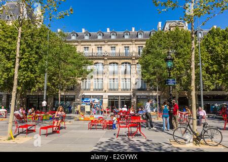 France Paris Place de la République rénovée en 2013 Banque D'Images