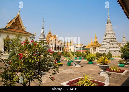 Cambodge Phnom Penh Palais Royal Banque D'Images