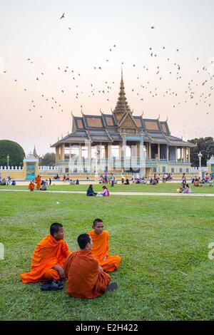 Cambodge Phnom Penh Palais Royal et Park Chan Chhaya Pavilion Banque D'Images