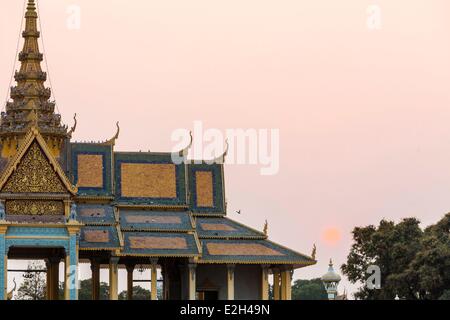 Cambodge Phnom Penh Palais Royal Chan Chhaya Pavilion Banque D'Images