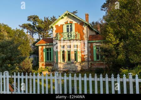 France Gironde Soulac sur Mer Villa Ermitage Banque D'Images