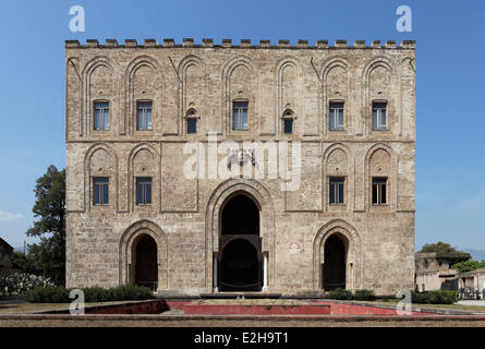 Château Norman Zisa, Palerme, Province de Palerme, Sicile, Italie Banque D'Images