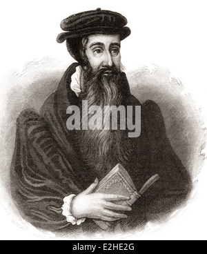 John Knox, c. 1514 -1572. Pasteur écossais, écrivain et un chef de file de la Réforme protestante. Banque D'Images